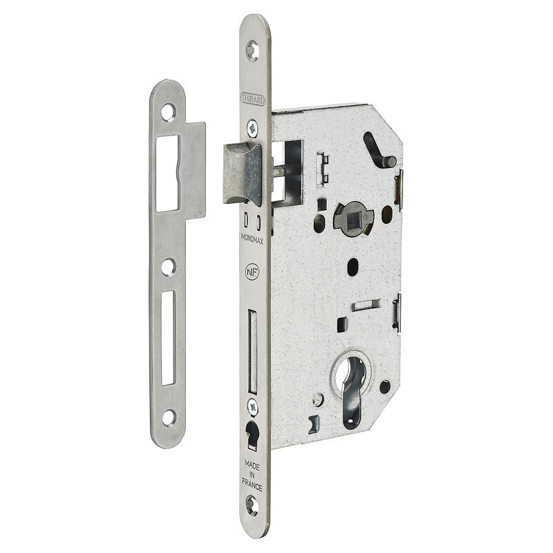 Serrure à larder nf type monomax axe à 40 mm, fouillot 8 mm, clé i têtière inox avec gâche. pour tous vos besoins en quincaillerie, faites confiance à materiel.ci - Côte d'Ivoire, votre boutique en ligne en Côte d'Ivoire. un large choix de produits disponibles à portée de clic.