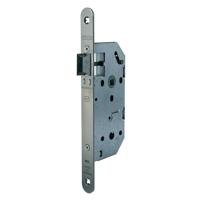 Serrure à larder nf type monomax axe à 50 mm bec-de-cane têtière laitonnée avec gâche. pour des achats de quincaillerie en ligne en Côte d'Ivoire, choisissez materiel.ci - Côte d'Ivoire. une vaste sélection de produits de qualité pour tous vos projets.