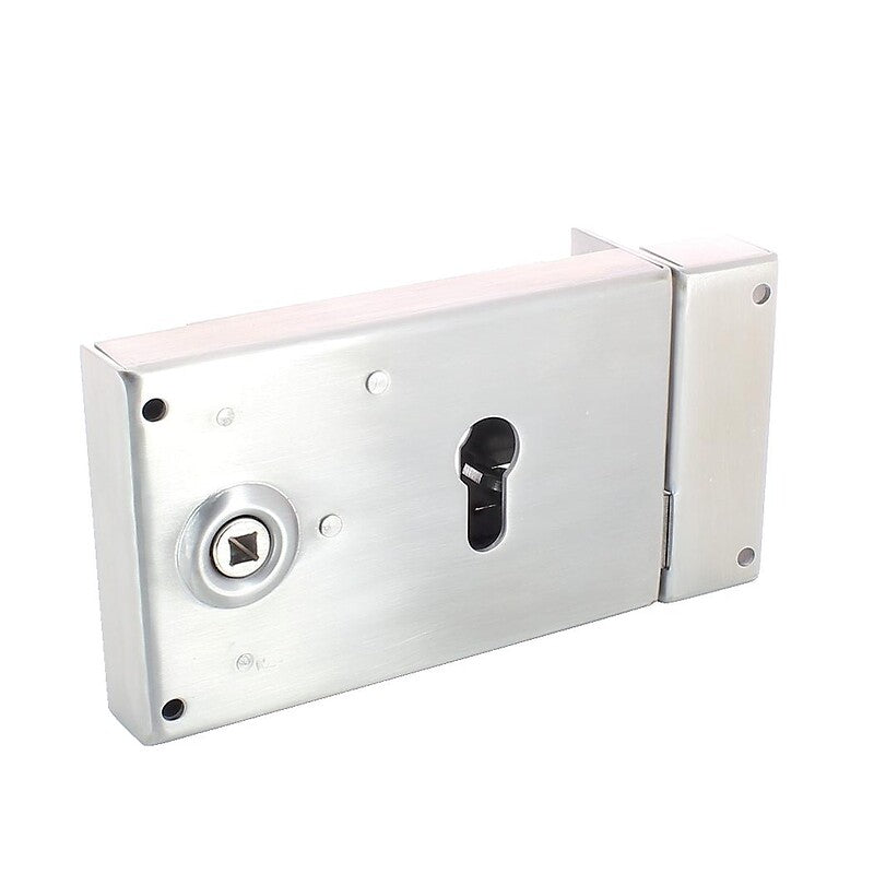 Serrure en applique horizontale à fouillot inox - pêne dormant et demi-tour - a cylindre européen - 719 main droite. materiel.ci - Côte d'Ivoire vous propose une expérience d'achat en ligne unique pour vos besoins de quincaillerie en Côte d'Ivoire. profitez de notre large sélection de produits.