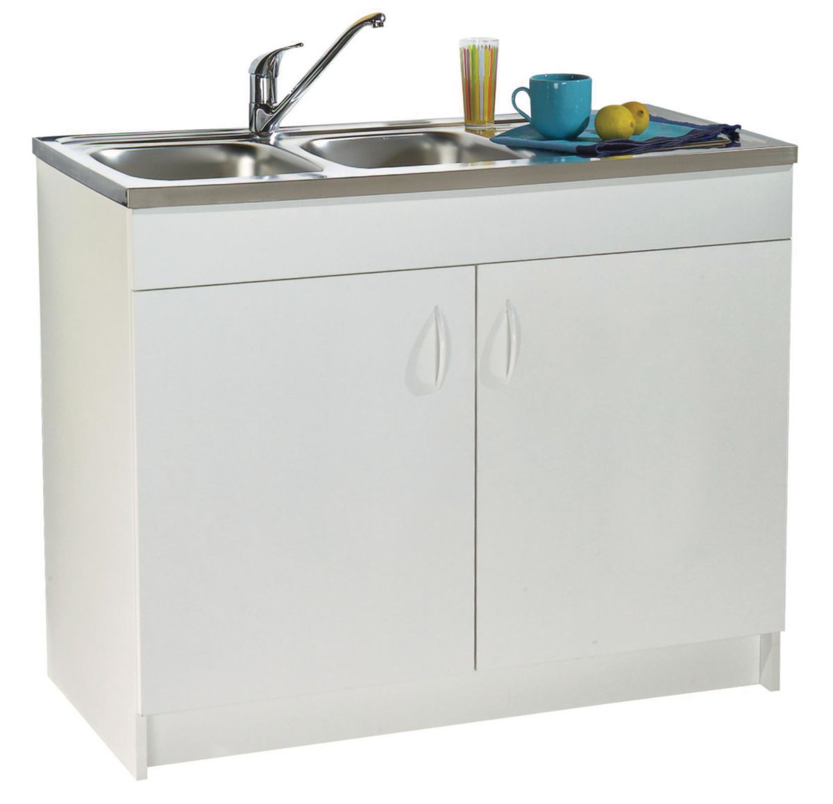 Sous évier progres nf mélaminé blanc. 2 portes réf. s10n02080. avec materiel.ci - Côte d'Ivoire, achetez votre quincaillerie en ligne en toute confiance en Côte d'Ivoire. découvrez nos produits sélectionnés pour leur qualité et leur performance.