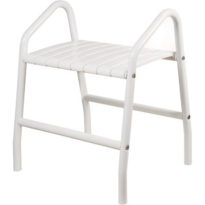 Tabouret de douche de sécurité tube en aluminium blanc diamètre 30 mm 8 lattes polypropylène époxy blanc réf. 047678. materiel.ci - Côte d'Ivoire, votre boutique en ligne pour une quincaillerie de qualité en Côte d'Ivoire. accédez facilement à une gamme variée d'outils et de matériaux.