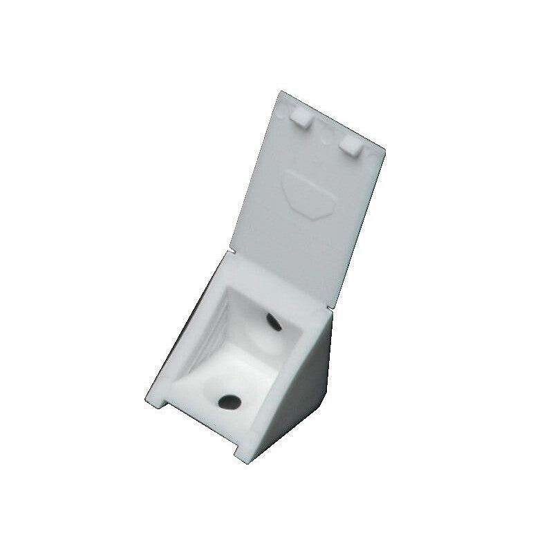 Taquets équerre simple à 2 trous storo - avec couvercle intégré - 24 x 23 x 23 mm - blanc - par 500. materiel.ci - Côte d'Ivoire, votre boutique en ligne de confiance pour des solutions de quincaillerie en Côte d'Ivoire. découvrez notre assortiment complet et commandez facilement.