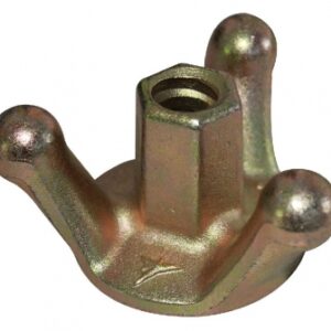 Écrou acier forgé 3 ailettes base 65 mm pour tige ø 17 mm. disponible abidjan cote d'ivoire.