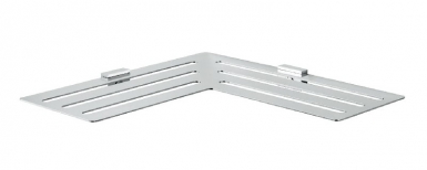 Étagère d'angle l - corner - l 25 x p 25 x h 2 cm - inox. disponible abidjan cote d'ivoire.