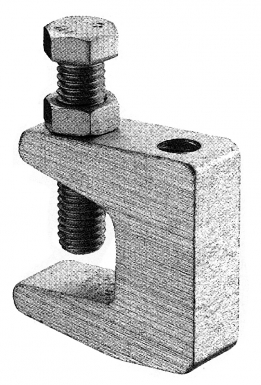 Étrier de fixation acier zingué percé ø 9 mm - ép. disponible abidjan cote d'ivoire.