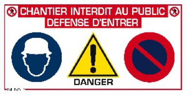 4 EN 1 : "CHANTIER INTERDIT AU PUBLIC", "PORT DU CASQUE OBLIGATOIRE", "ATTENTION", "STATIONNEMENT INTERDIT" - PANNEAU 4 EN 1, DIM.: 800 X 400 MM. Quincaillerie Sénégalaise est la solution idéale pour tous vos besoins en matériel de plomberie et quincaillerie. Des produits fiables et un service client dédié. Faites confiance au leader du marché au Sénégal.