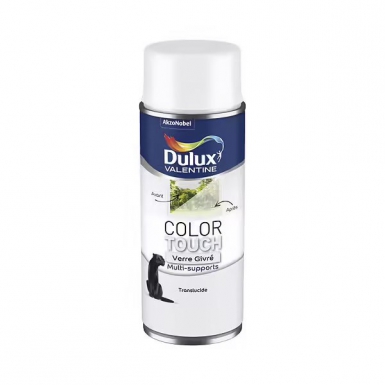 AÉROSOL DULUX VALENTINE COLOR TOUCH EFFET VERRE GIVRÉ - BOMBE DE 400 ML. Quincaillerie Sénégalaise est l'adresse incontournable pour vos achats de quincaillerie et d'outillage au Sénégal. Nous servons aussi bien les particuliers que les professionnels. Découvrez nos offres exclusives en ligne.