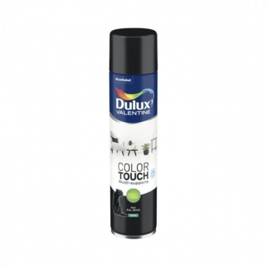 AÉROSOL DULUX VALENTINE COLOR TOUCH SATIN NOIR 600 ML. Quincaillerie Sénégalaise, c'est votre partenaire pour des équipements de qualité en plomberie, bâtiment et industrie. Profitez de nos prix compétitifs et d'un service client dédié.