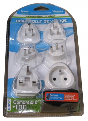 Adaptateur de voyage 100 pays. disponible abidjan cote d'ivoire.
