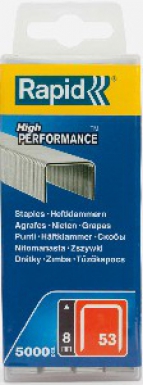 Agrafes n°53 - longueur 8 mm - galva - boîte de 5000 p. disponible abidjan cote d'ivoire.