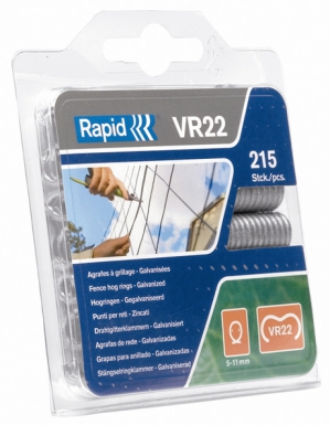 Agrafes rocafix vr 22 - plastifiées vertes - ø 5/6 mm - blister de 250 p. disponible abidjan cote d'ivoire.