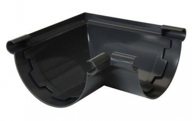 Angle à coller pvc à 90° pour gouttière de 25 - couleur anthracite. disponible abidjan cote d'ivoire.