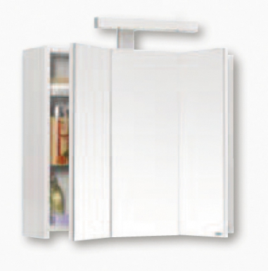 Armoire toilette pian"o en bois laqué blanc - lxhxp: 600x520x180 mm. disponible abidjan cote d'ivoire.