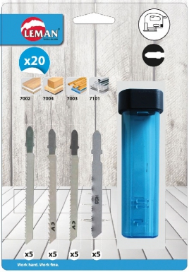 Assortiment de 20 lames pour scie sauteuse. disponible abidjan cote d'ivoire.