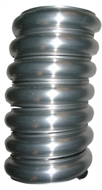 Bague spirale avec bord ø 100 pour gouttière de 33 - zinc (boudin). disponible abidjan cote d'ivoire.