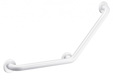 Barre de relèvement coudée à 135° ø 32 - 400 x 400 mm - série basic - inox epoxy blanc. disponible abidjan cote d'ivoire.