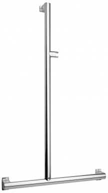 Barre en t ou en l arsis ø 38 x 25 mm - avec support tablette coulissant - alu anodisé. disponible abidjan cote d'ivoire.