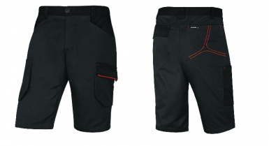 Bermuda de travail mach 2 polyester / coton / elasthanne couleur gris orange  - taille l - m2be3strgogt. disponible abidjan cote d'ivoire.