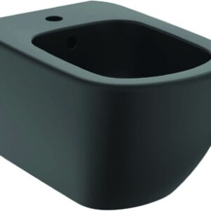Bidet suspendu tesi noir mat en grès fin - dim. disponible abidjan cote d'ivoire.