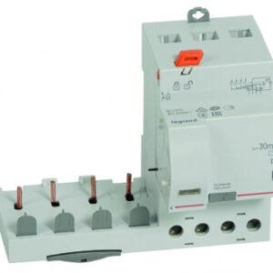 Bloc différentiel adaptable à vis dx³ pour disjoncteur 1 module par pôle - 4p 400v~ - 40a - typeac 300ma. disponible abidjan cote d'ivoire.