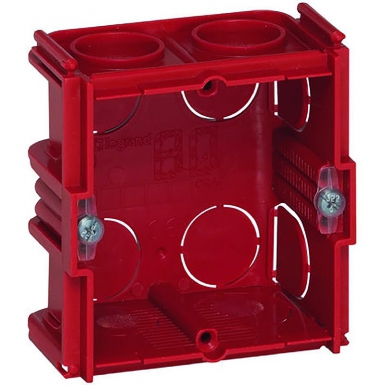 Boîte carrée monoposte batibox maçonnerie 1 poste associable - profondeur 40 mm. disponible abidjan cote d'ivoire.