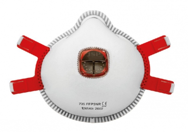 Boîte de 10 masques moulés typhoon à valve - ffp3. disponible abidjan cote d'ivoire.