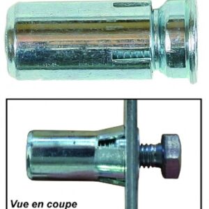 Boîte de 20 chevilles fixalu m8 ø de perçage 14,5 épaisseur de tôle jusqu’à 3 mm. disponible abidjan cote d'ivoire.