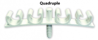 Boîte de 25 fix-ring multi quadruple ø 16 à 20 mm - blanc. disponible abidjan cote d'ivoire.
