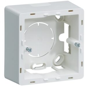 Boîte en saillie blanche 1 poste dim. disponible abidjan cote d'ivoire.