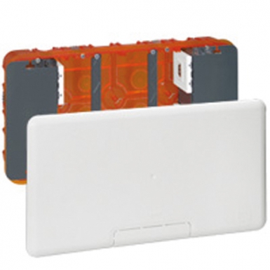 Boîtier batibox multimédia capacité maxi 2x5 modules dim. disponible abidjan cote d'ivoire.