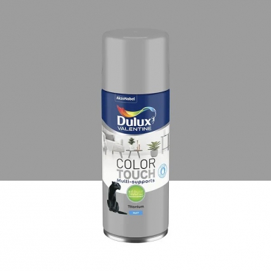 Bombe de peinture color touch dulux valentine mat titanium - bombe de 400 ml. disponible abidjan cote d'ivoire.