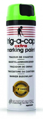 Bombe traceur trig-a-cap® extra - précis et fin tous supports - séchage 5 mn - 650ml - vert fluo. disponible abidjan cote d'ivoire.