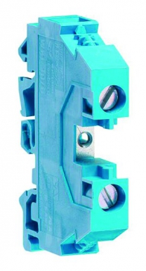 Borne de passage-neutre,10mm², 400v/57a, polyamide bleu connection à vis. disponible abidjan cote d'ivoire.