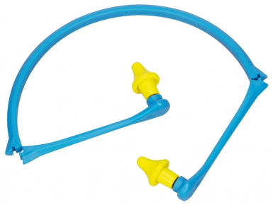 Bouchons d"oreilles en mousse polyuréthane reliés par arceau pliable. disponible abidjan cote d'ivoire.