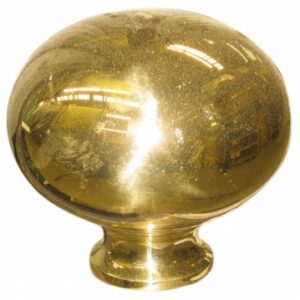 Boule départ de rampe laiton poli ø 96 x 93 mm base ø 40 mm fil. disponible abidjan cote d'ivoire.