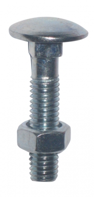 Boulons tête ronde collet carré acier zingué filetage partiel ø 5 long. disponible abidjan cote d'ivoire.