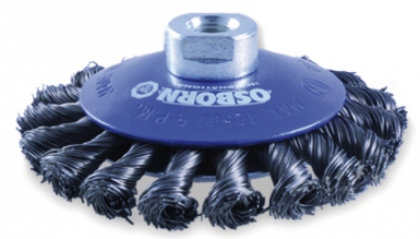 Brosse conique - fil torsadé acier 0,50 mm - ø 150 mm - ép. disponible abidjan cote d'ivoire.