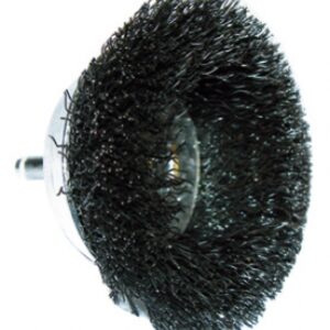 Brosse coupe ø 50 mm - tige 6 mm - fils acier ondulés fins. disponible abidjan cote d'ivoire.