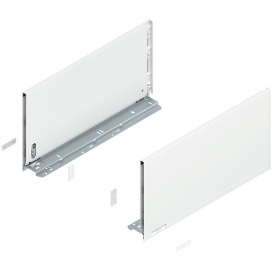 Côté légrabox, hauteur f (241 mm), ln=450 mm, droite + gauche, pour légrabox pure - couleur blanc soie mat. disponible abidjan cote d'ivoire.