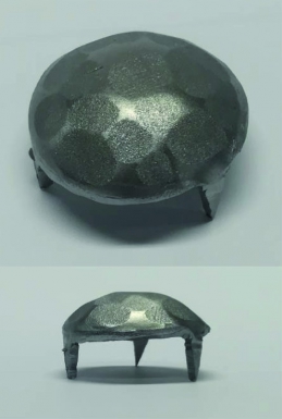 Cache vis martelé ø 27 mm finition fer noir. disponible abidjan cote d'ivoire.