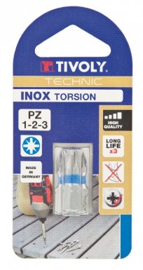 CARTE 3 EMBOUTS DE VISSAGE INOX TORSION - POUR VIS POZIDRIV - Ø 1-2-3 - LONG. 25 MM. Quincaillerie Sénégalaise, c’est l’expertise et le savoir-faire au service de vos projets. Découvrez nos outils et équipements pour la maison ou l’industrie. Commandez dès aujourd’hui et facilitez vos travaux.