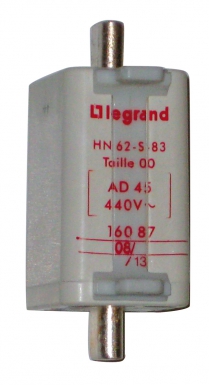 Cartouche edf a couteaux taille 00 type ad 45 440 v 32000a. disponible abidjan cote d'ivoire.