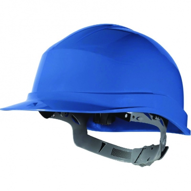 Casque de chantier zircon 1 - serrage glissière - taille ajustable - bleu. disponible abidjan cote d'ivoire.