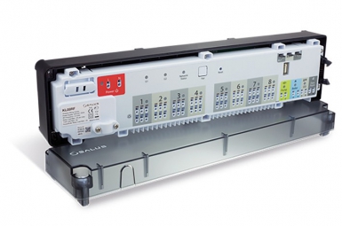 Centre de câblage plancher chauffant 8 zones zigbee 2,4 ghz rf kl08rf. disponible abidjan cote d'ivoire.