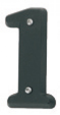 Chiffre en relief numéro 1 " zamak " noir. disponible abidjan cote d'ivoire.