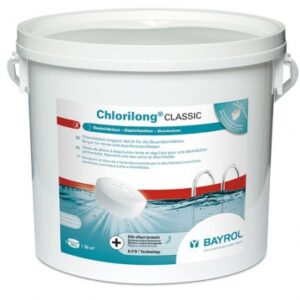 Chlore lent chlorilong classic - galets 250 g - seau 5 kg. disponible abidjan cote d'ivoire.