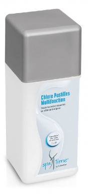 Chlore multifonction - dissolution lente et régulière - pastilles - boîte 1 kg. disponible abidjan cote d'ivoire.