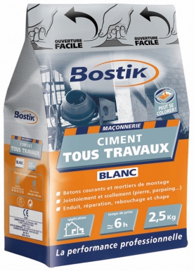 CIMENT TOUS TRAVAUX  BLANC - 2,5 KG. Quincaillerie Sénégalaise est la référence au Sénégal pour l'achat de fournitures industrielles et de bâtiment. Nous garantissons des produits durables et un service client exemplaire. Commandez dès maintenant en toute simplicité.