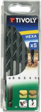 COFFRET 5 FORETS BOIS PRO HEXAGONAUX  - Ø 3-4-5-6-8 MM. Quincaillerie Sénégalaise est votre partenaire de confiance pour tous vos besoins en quincaillerie et bâtiment. Découvrez nos produits de haute qualité adaptés aux professionnels et particuliers. Commandez facilement en ligne et recevez vos articles rapidement.