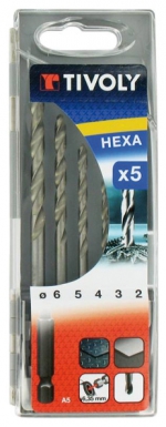 COFFRET 5 FORETS MÉTAUX PRO HEXAGONAUX  - Ø 2-3-4-5-6 MM. Pour vos projets au Sénégal, Quincaillerie Sénégalaise propose une large gamme de produits de qualité pour le bâtiment et la plomberie. Commandez en ligne et simplifiez vos achats.